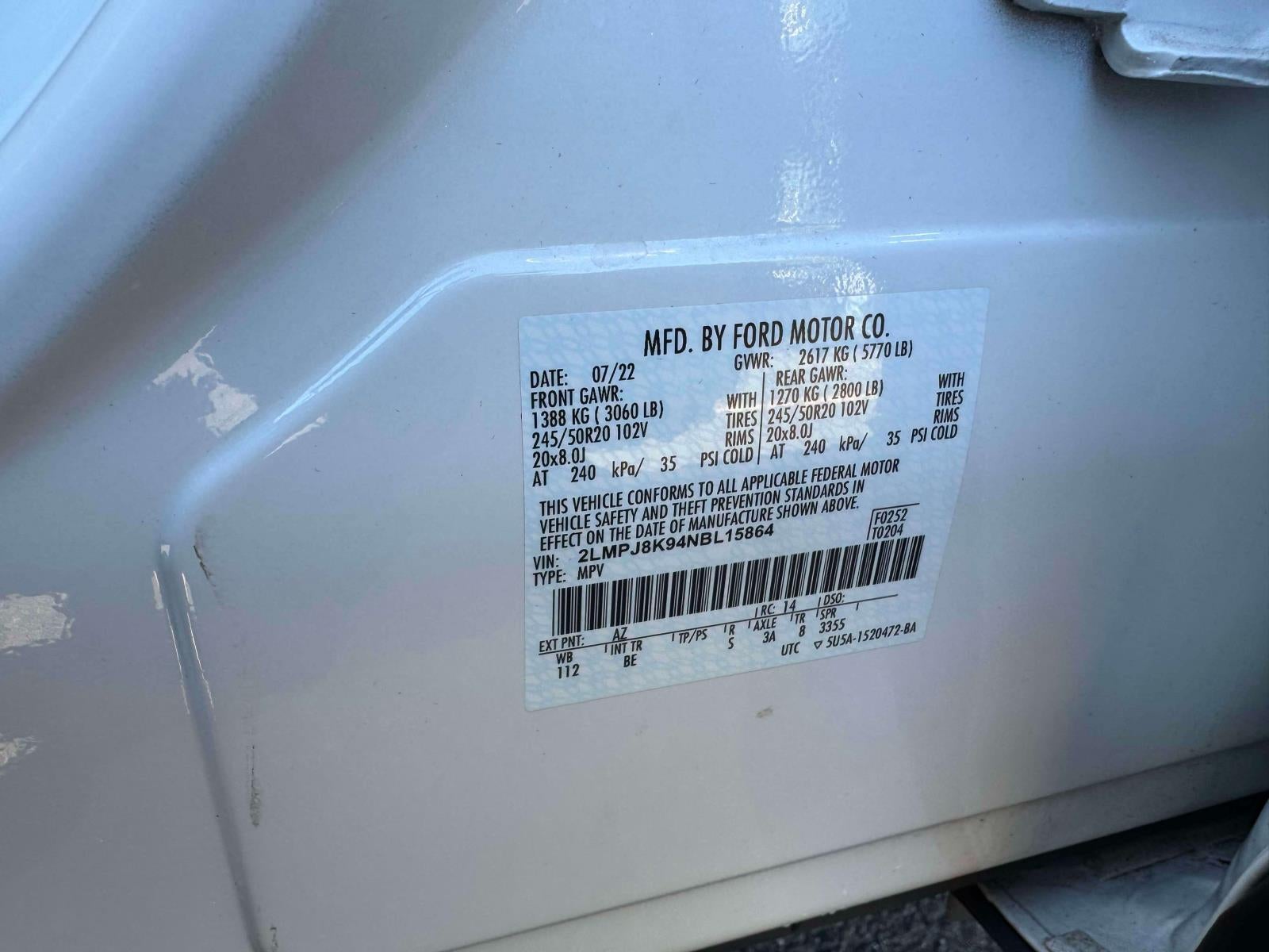 2022 Lincoln Nautilus Reserve