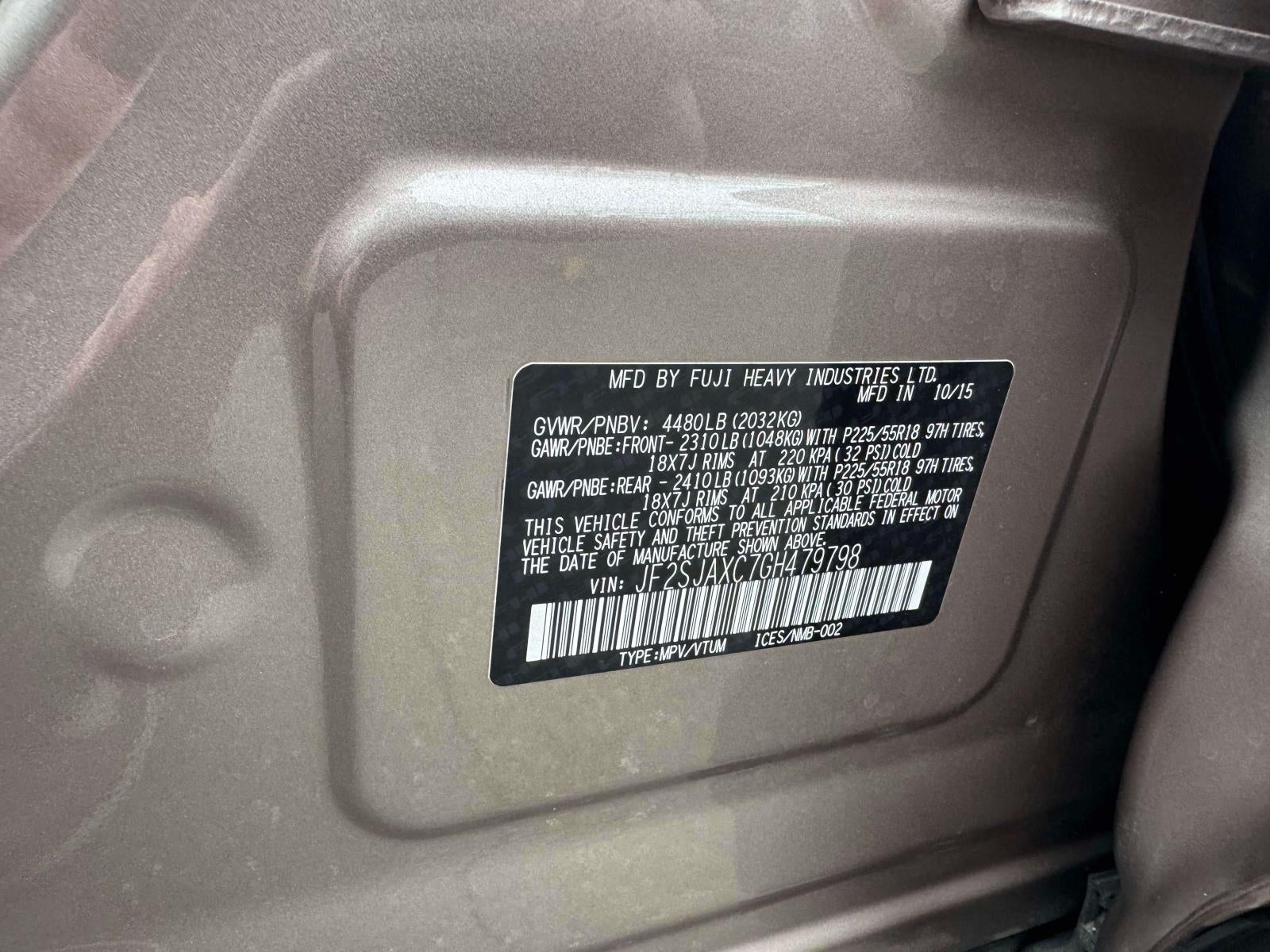 2016 Subaru Forester 2.5i Touring