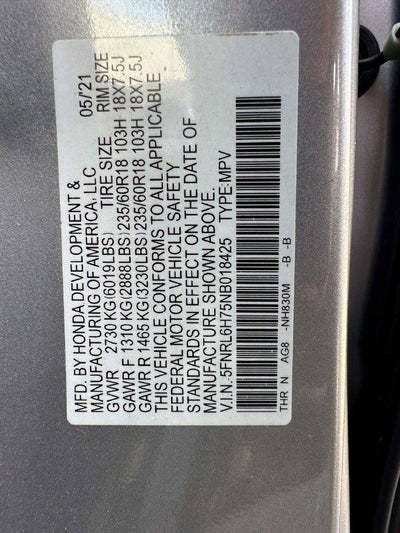 2022 Honda Odyssey EX-L