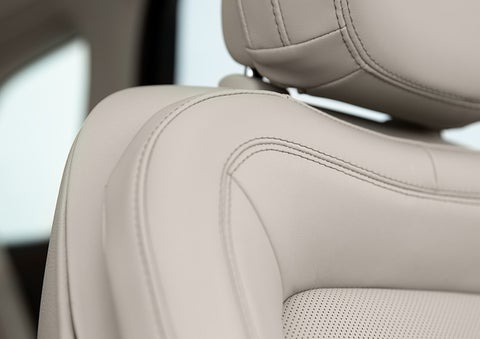 Fine craftsmanship is shown through a detailed image of front-seat stitching. | Empire Lincoln of Huntington in Huntington NY