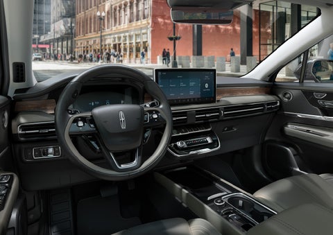The interior dashboard of a 2025 Lincoln Corsair® SUV is shown here.