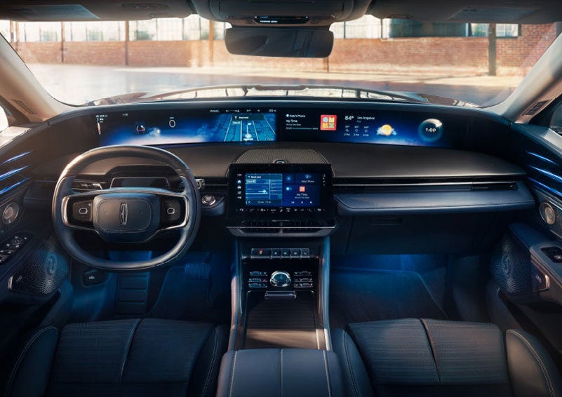The panoramic display is shown in a 2025 Lincoln Nautilus® SUV. | Empire Lincoln of Huntington in Huntington NY