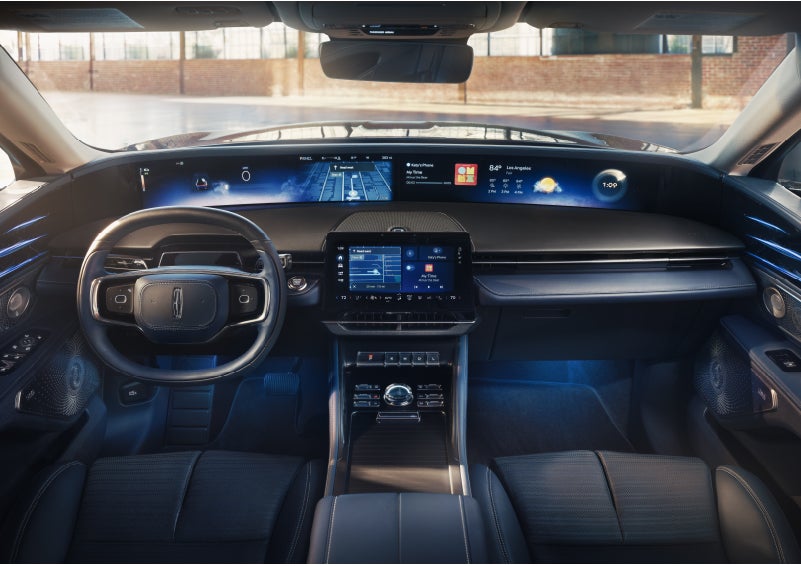 The panoramic display is shown in a 2026 Lincoln Nautilus® SUV. | Empire Lincoln of Huntington in Huntington NY