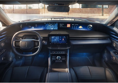 The panoramic display is shown in a 2026 Lincoln Nautilus® SUV. | Empire Lincoln of Huntington in Huntington NY
