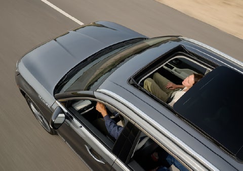 The available panoramic Vista Roof® of a 2027 Lincoln Aviator® SUV is open. | Empire Lincoln of Huntington in Huntington NY