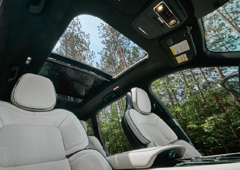 The front seats of a 2027 Lincoln Aviator® Black Label™ SUV | Empire Lincoln of Huntington in Huntington NY